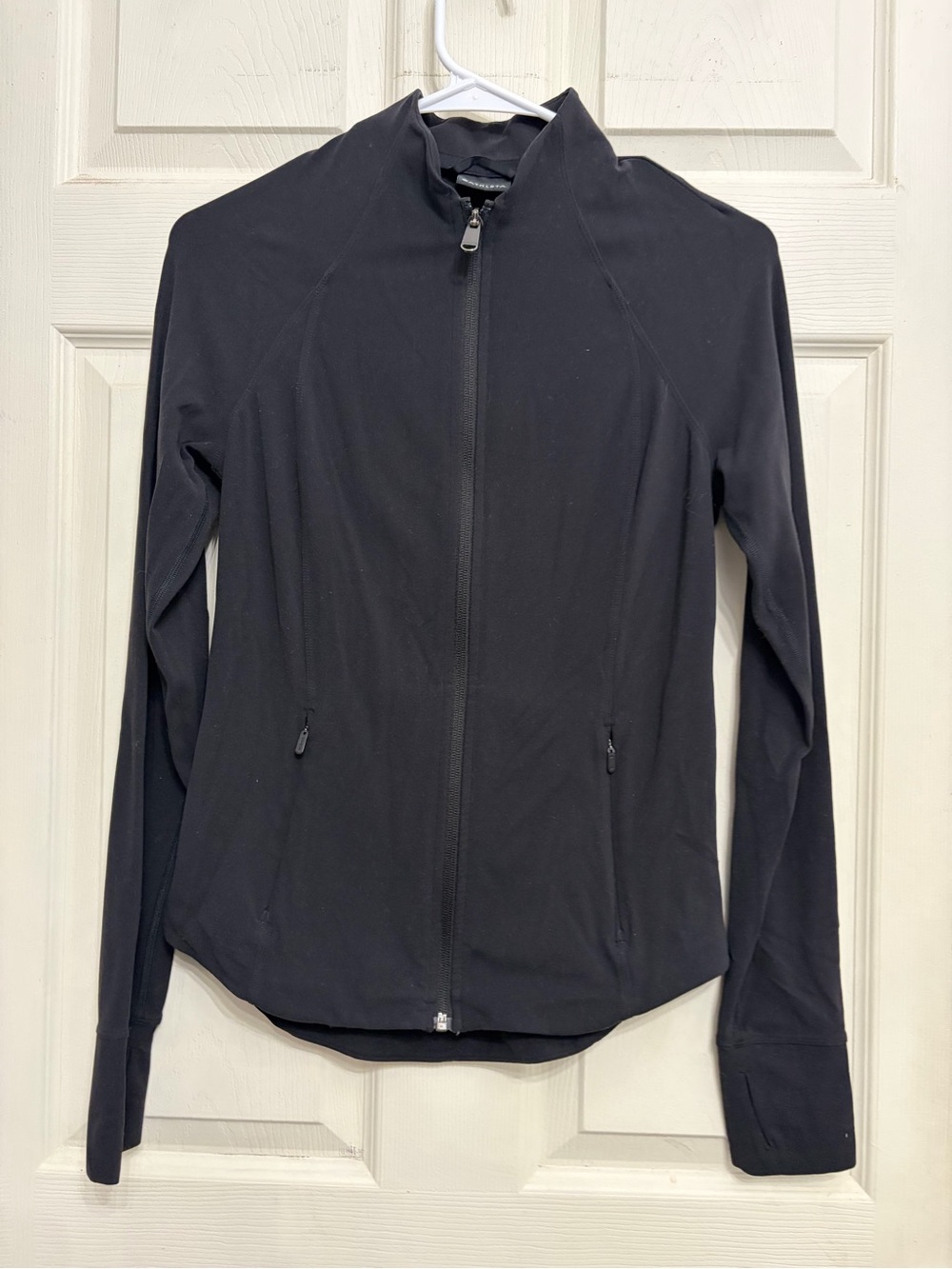 Athleta Women's Black Zip-Front define Jacket size Xsmall